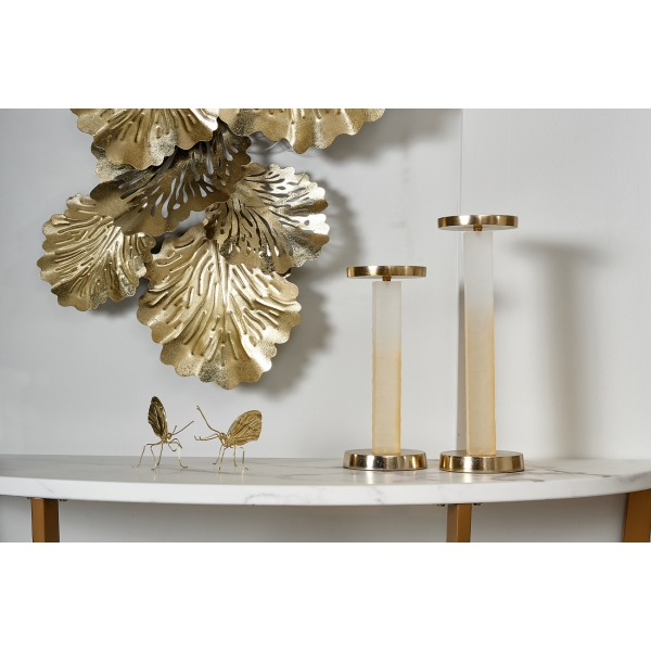 55RD3437L  Декор настольный "Бабoчка золотая-2" 8*9см