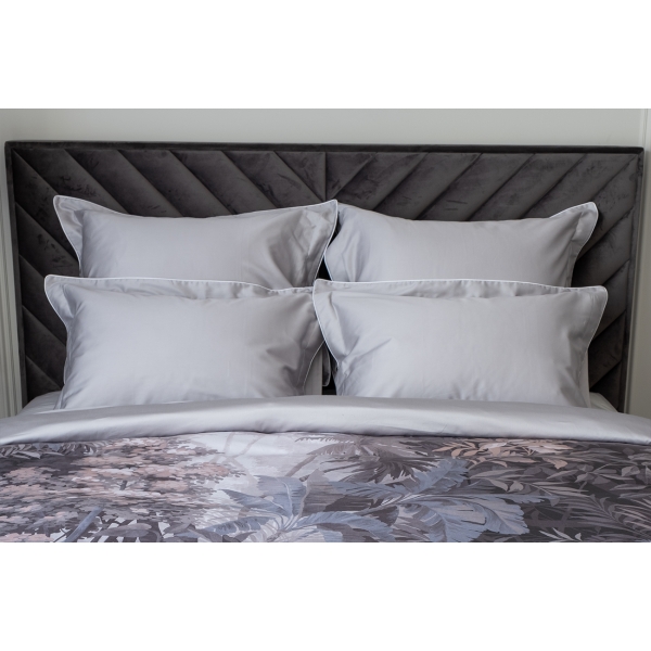 130HB- PC7070-NAV SER Комплект наволочек сатин серый 70*70(2шт)