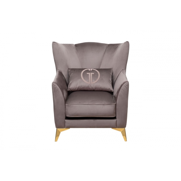 Кресло Siena велюр серый Colt017 17 83*82*93см