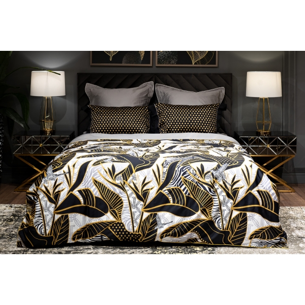 130HB-00010 Комплект наволочек Тропики 50*70 золото/черный (2шт)