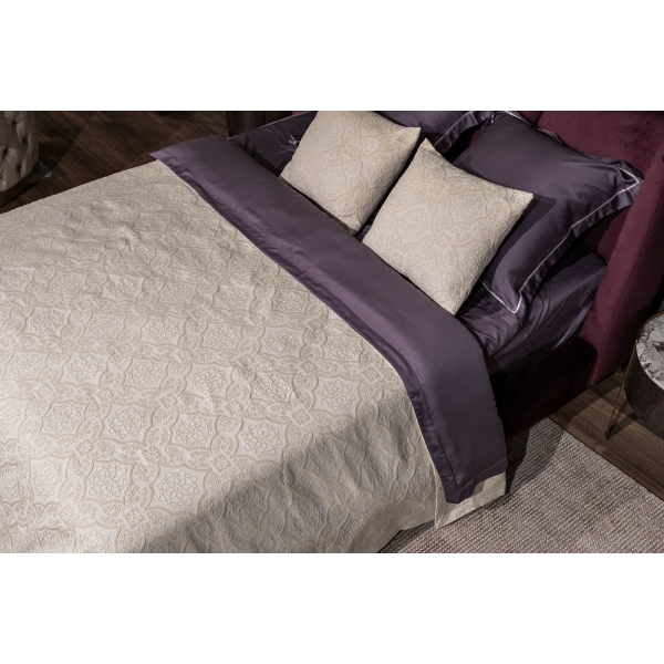 16AMR-NS240260-POKR BEG Покрывало Тиара беж 240*260