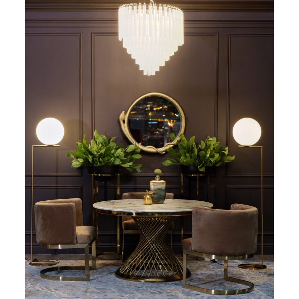 94PR-22502 Зеркало декоративное "Змейка" цвет золото 78*74*5см