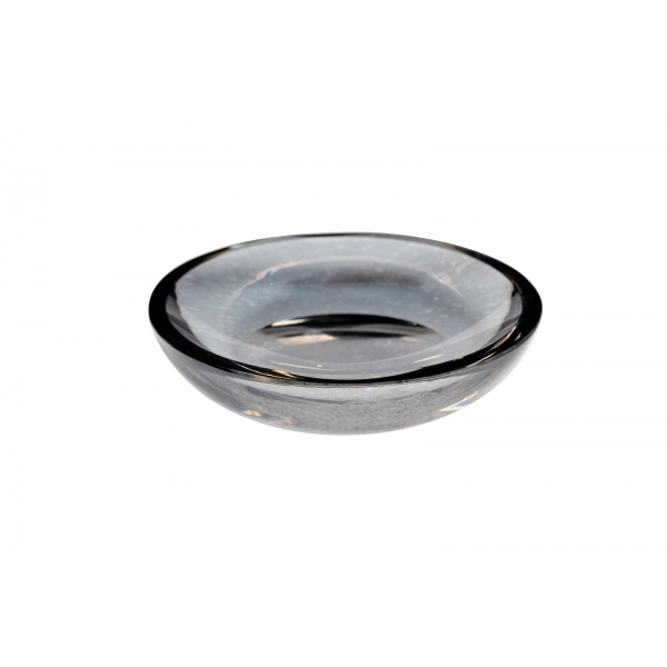 XX230481 Мыльница стекло дымчатое d11*2,5см