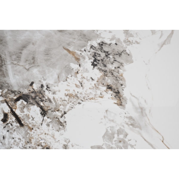 47ED-28010 Стол журнальный белый/черный хром 80*80*45см