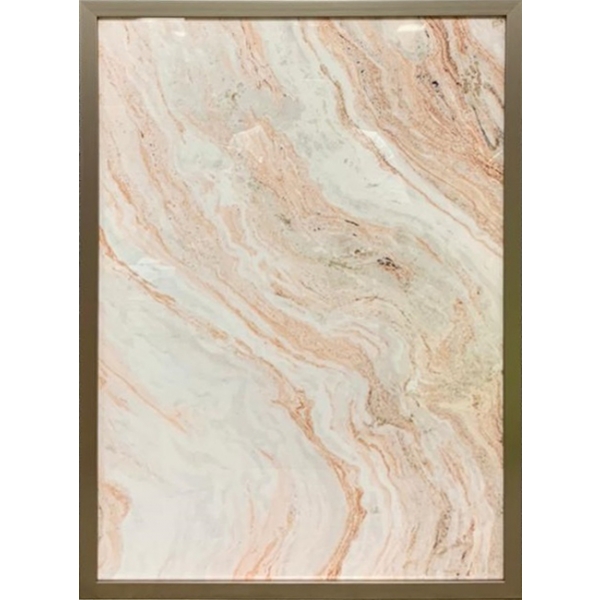 89VOR-MARBLE1 Постер "Розовый мрамор-1" 50*70см, багет