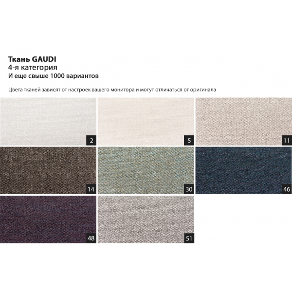 Кровать Michelle 160cм 4 кат, ткань+кожа