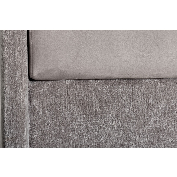 Кровать Michelle без под.мех. серый Ant542+Mav16 183*230*99см