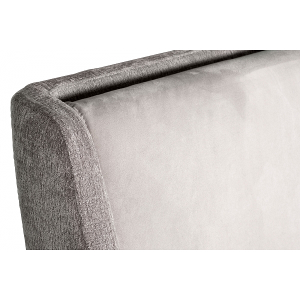 Кровать Michelle без под.мех. серый Ant542+Mav16 183*230*99см