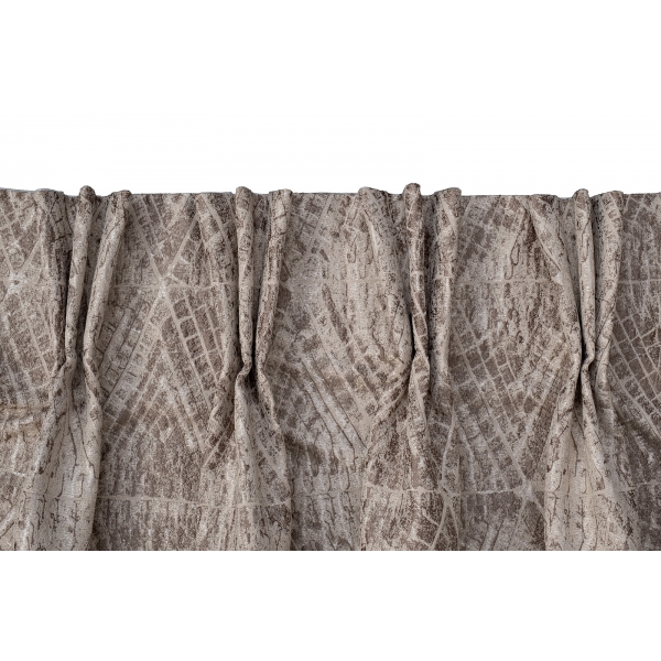 121GD-12132 Портьера Serpente золотая 300*260