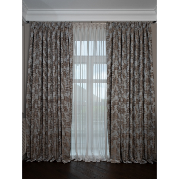 121GD-00012 Портьера Bromley голубой 275*260