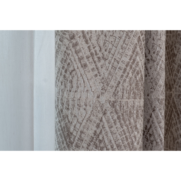 121GD-12132 Портьера Serpente золотая 300*260