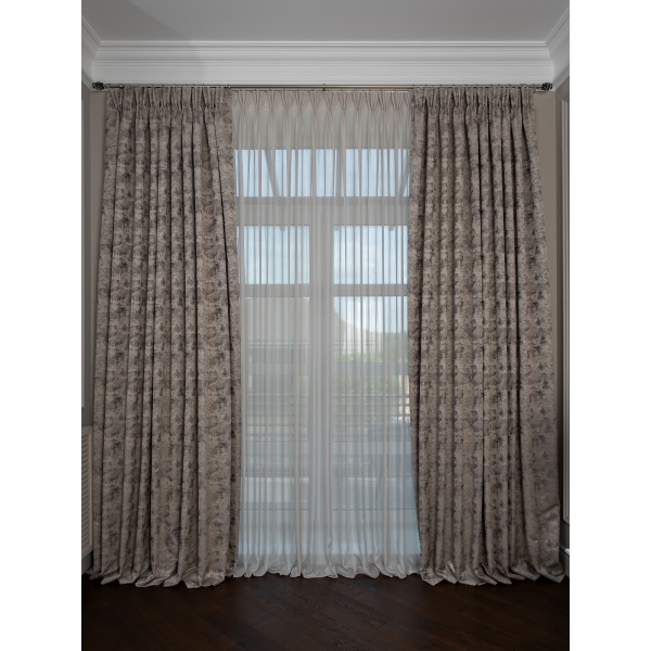 121GD-00008/1 Портьера Mirage бронза 275*260