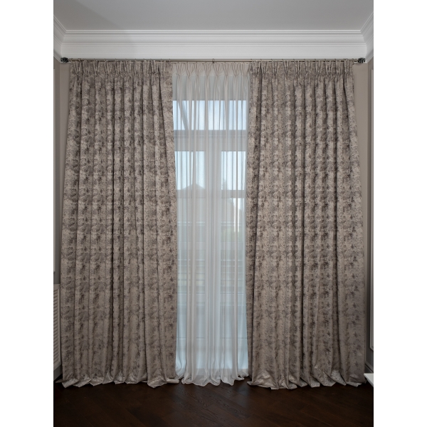 121GD-00008/1 Портьера Mirage бронза 275*260