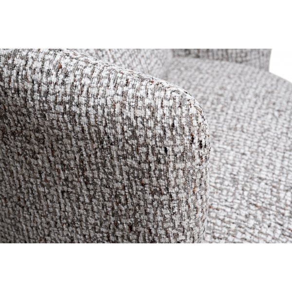 Кресло Verona вращающееся, шенилл серый Seppia-SER/бронза 70*77*80см