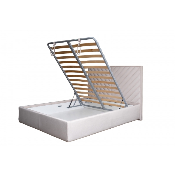 Кровать Milano Basic c подъем.мех.велюр бежевый Colt002 173*220*125