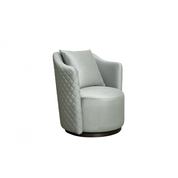 Кресло Verona вращающееся, велюр мятный Colt025-MINT/бронза 70*77*80см