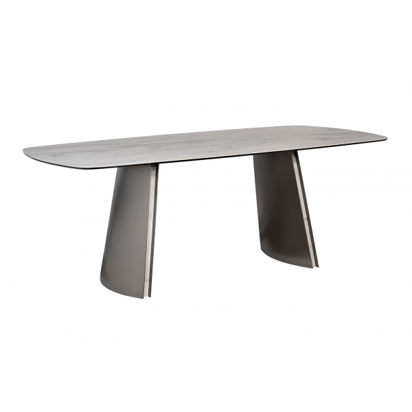 160KD-60061 Стол обеденный, керамика Johannesburg белая 240*100*75см