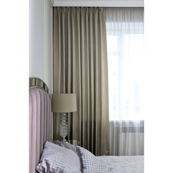 121GD-00117 Портьера EUPHORIA 12 оливковая 300*260