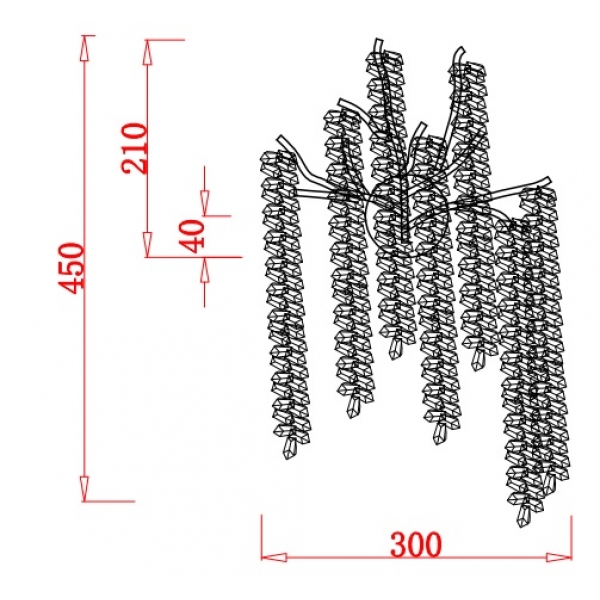86-80853 Бра 40*h.40 см, металл цвет золото