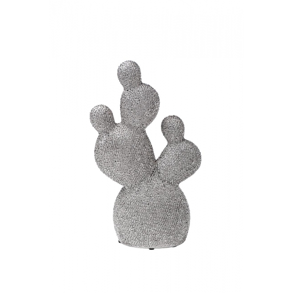 18H2752S Статуэтка "Кактус" цвет серебряный  12*5*22