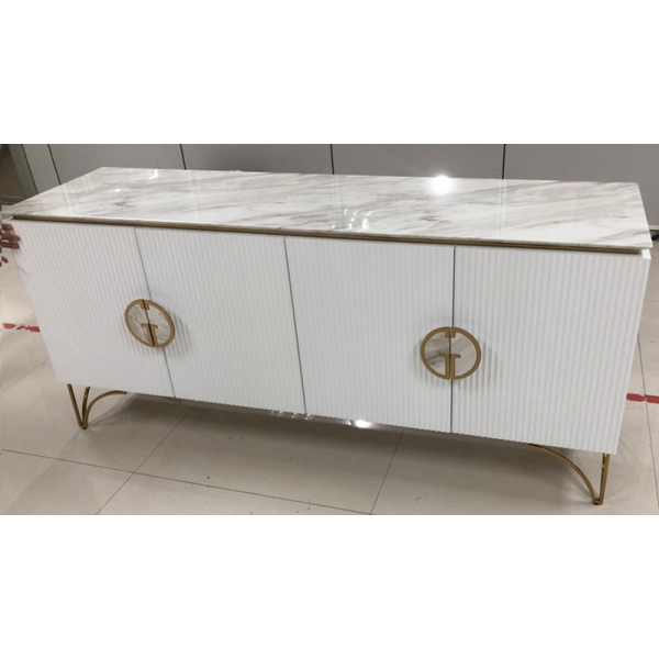 GD-CH20207 Комод Plisse белый/золото 180*50*80см