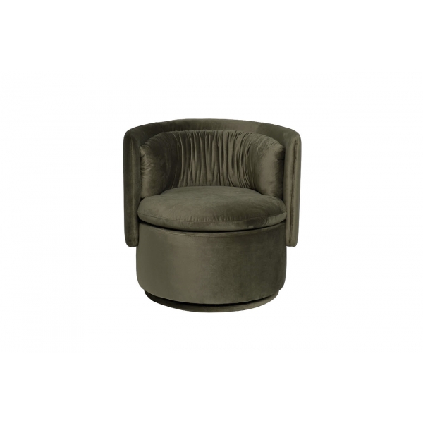 ZW-KRES-061 ZEL Кресло поворотное велюр зеленый 76*72*71см