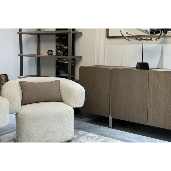 87YY-23071 Кресло поворотное Lugano букле белое 90*76*68см