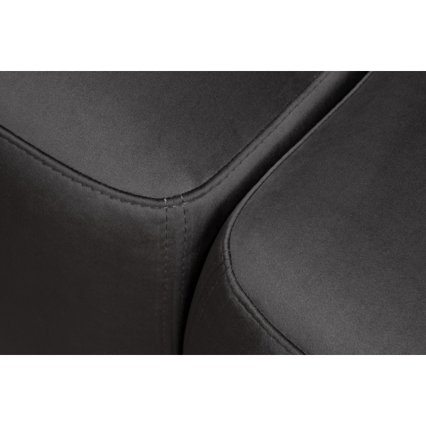 Диван трехместный Turin с мех т.серый велюр Colt1003 255*120**68см