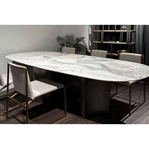 160KD-60080 Стол обеденный, мрамор Picasso 240*110*75см