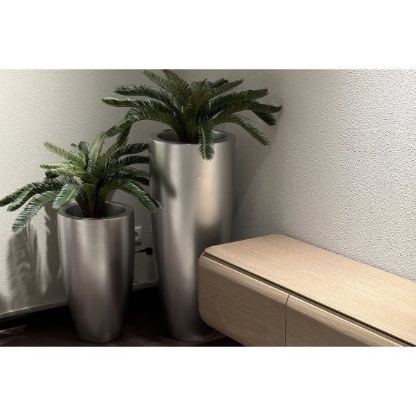 ZS-C899-23 Кашпо 33*33*58см цвет серебро