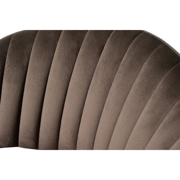 30C-12962 Стул обеденный велюр темно-коричневый 59*56*81см