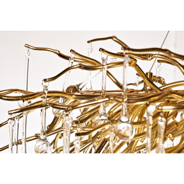 86-80158 Люстра d.80 h.32см, металл цвет золото
