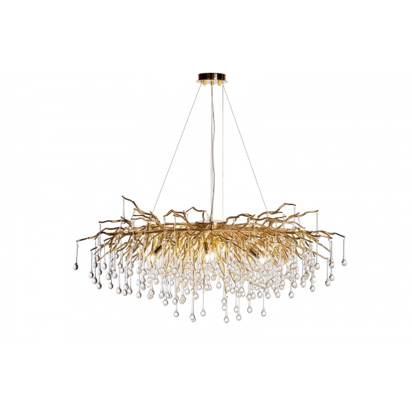 86-80158 Люстра d.80 h.32см, металл цвет золото