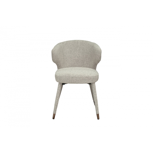 30C-13780 Стул обеденный шенилл белый 55*62*77см