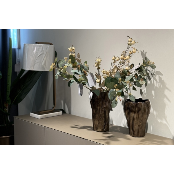 18H-22301 Ваза керамическая золотая d18*30см