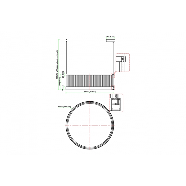 91GH-97077 Люстра подвесная шампань/акрил d76*h25см