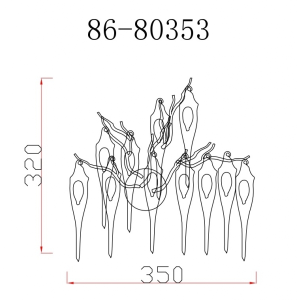 86-80353 Бра Caramella 45*h45 см, металл цвет золото