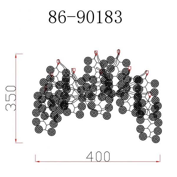 86-90183 Бра TENERA 40*35 см, металл цвет золото