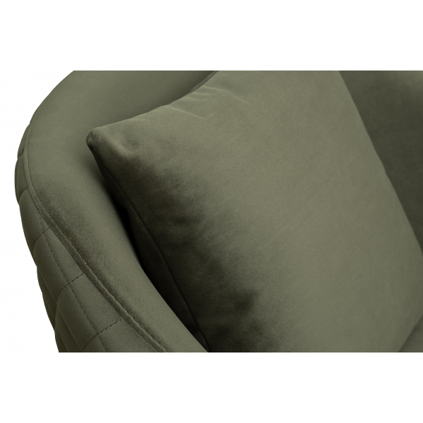 Кресло Verona вращающееся, велюр т.зеленый Colt1011-TZEL/бронза 70*77*80см