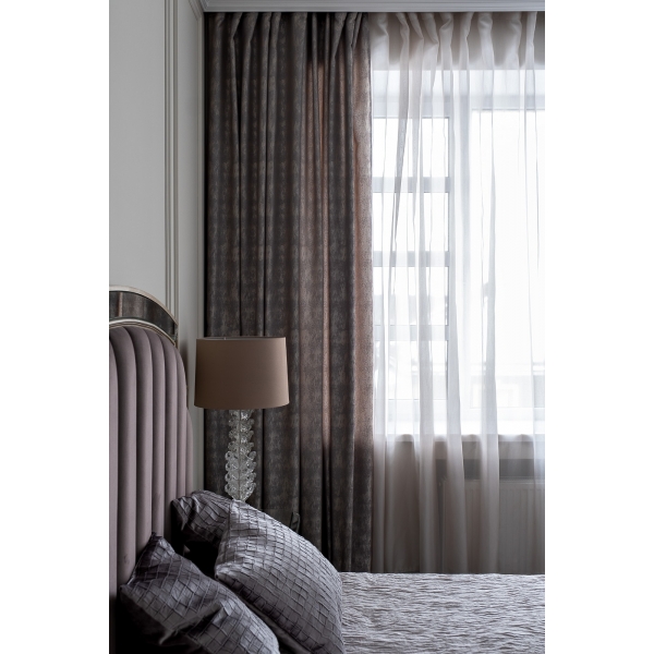 121GD-SERIK-TUL SBEG Тюль SERIK бежевый 275*320см
