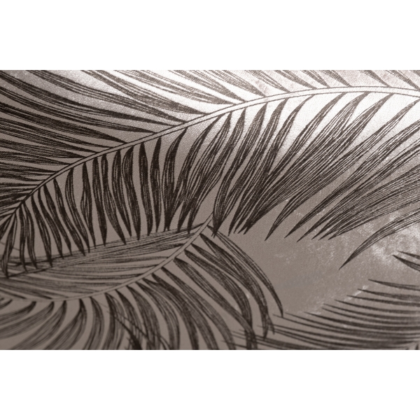 Кресло Verona вращающееся,вельвет принт листья Valdes110-BEG/бронза 70*77*80см