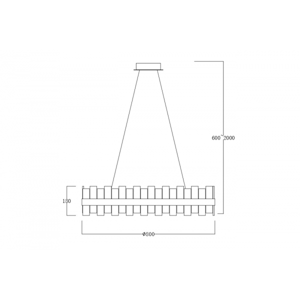 162FL-60088 Люстра подвесная d.80см