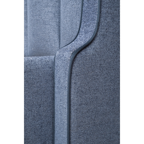 Кровать Odry c подъем.мех. шенилл синий Natur Sin 206*220*120