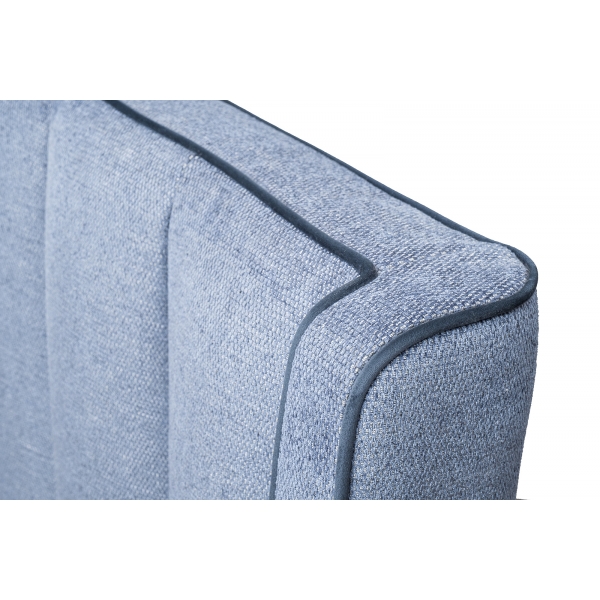 Кровать Odry c подъем.мех. шенилл синий Natur Sin 206*220*120