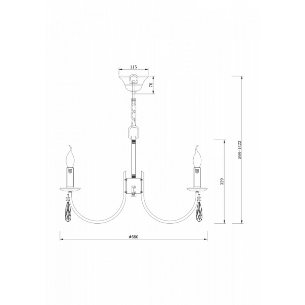 Подвесная люстра Freya Forte FR1006PL-06N