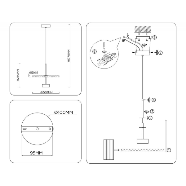Люстра Ambrella Light HIGH LIGHT LH72605