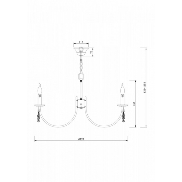 Подвесная люстра Freya Forte FR1006PL-08N