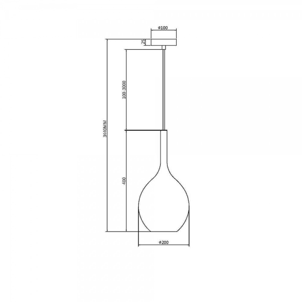 Подвесной светильник Maytoni Duality MOD271PL-01B2