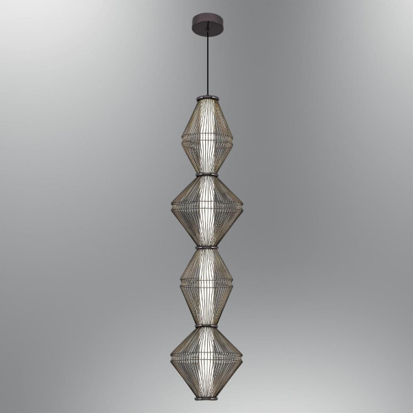 Светильник подвесной Alfa Light F3024-10 BLACK CHROME