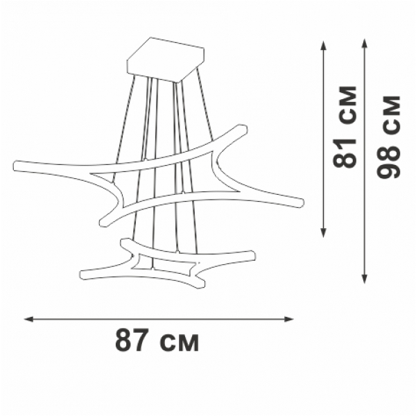 Люстра Vitaluce V2511DT-0/4+4S